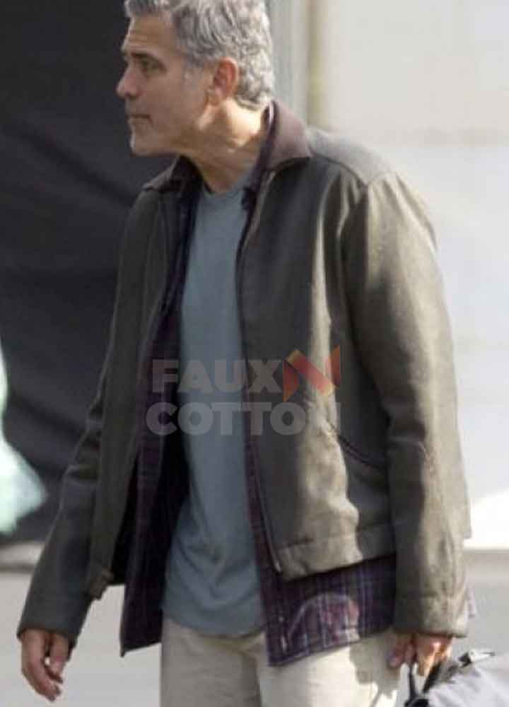 Tomorrowland George Clooney Leather Jacket